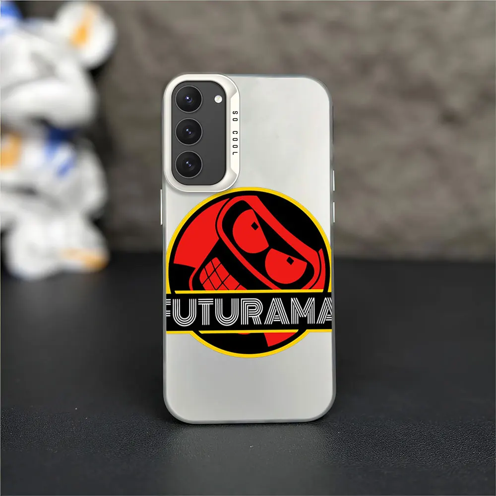 Чехол для телефона F-Futurama с аниме B-Bender iPhone 12 11 13 14 15 16 лазерный чехол Pro Plus