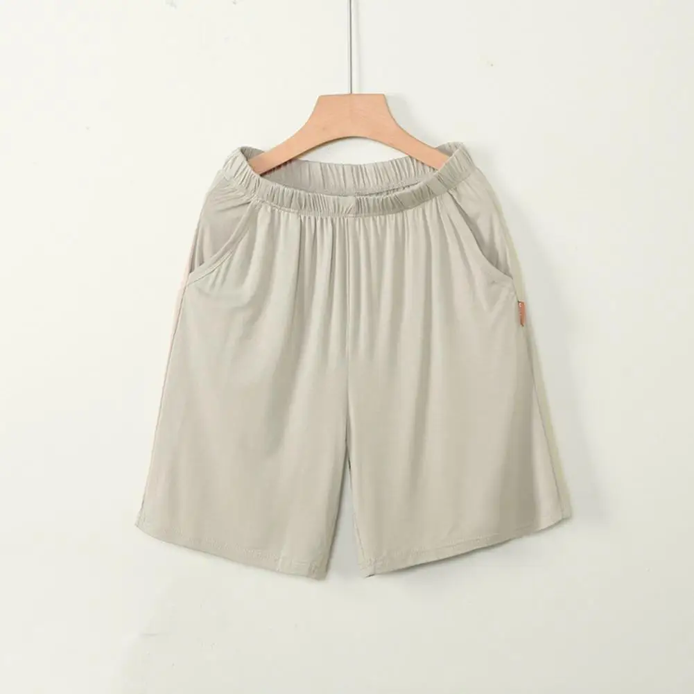 

Bottoms Popular Relaxed Fit Elastic Waist Shorts Plus Size Sleeping Shorts Thin for Daily Wear