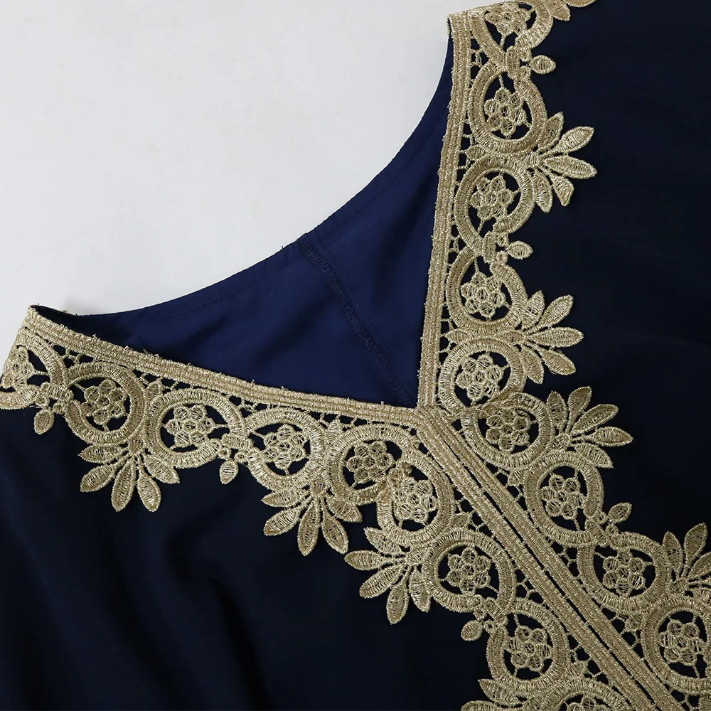 Ramadan Muslim Kaftan Abaya Dress Women Dubai Elegant Gowns Outfits African Chiffon Maxi Dress Boubou Robe Djellaba Femme
