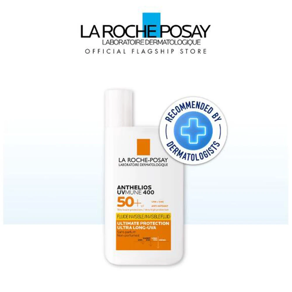 

La Roche-Posay Anthelios UVMune 400 Invisible Fluid SPF50+ Sunscreen For Face High UV Protection Invisible & Lightweight 50ml