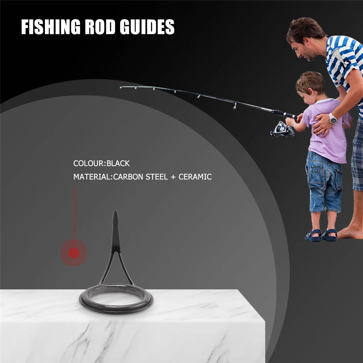 8 шт./компл. направляющие для удочки наконечник рыбы диаметр 5-18 мм комплект