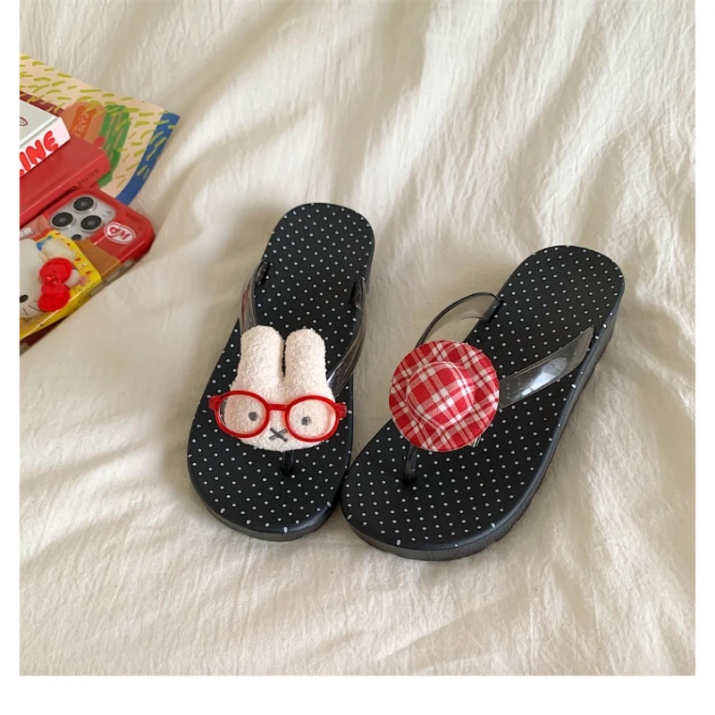 Пляжные шлепанцы Hot Miffy с толстой подошвой, нескользящие, удобные, универсальные, для отдыха на пляже, повседневные сандалии-вьетнамки, обувь для прогулок. (art.: 3920dce891a87) - 3920dce891a87
