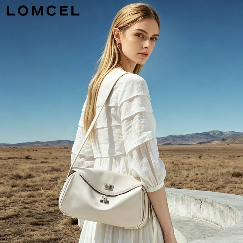 Фото LOMCEL 605 Неординарный дизайн, универсальная повседневная сумка, новая осенняя модель, натуральная кожа, большая вместимость, сумка-мессенджер, сумка-портфель. №2
