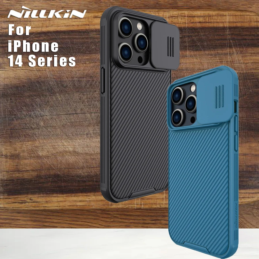 

Чехол NILLKIN для iPhone 14 Pro Max Plus, задняя крышка, защита объектива скольжения, бампер, Защита камеры, чехол для iPhone 14 Pro 5G