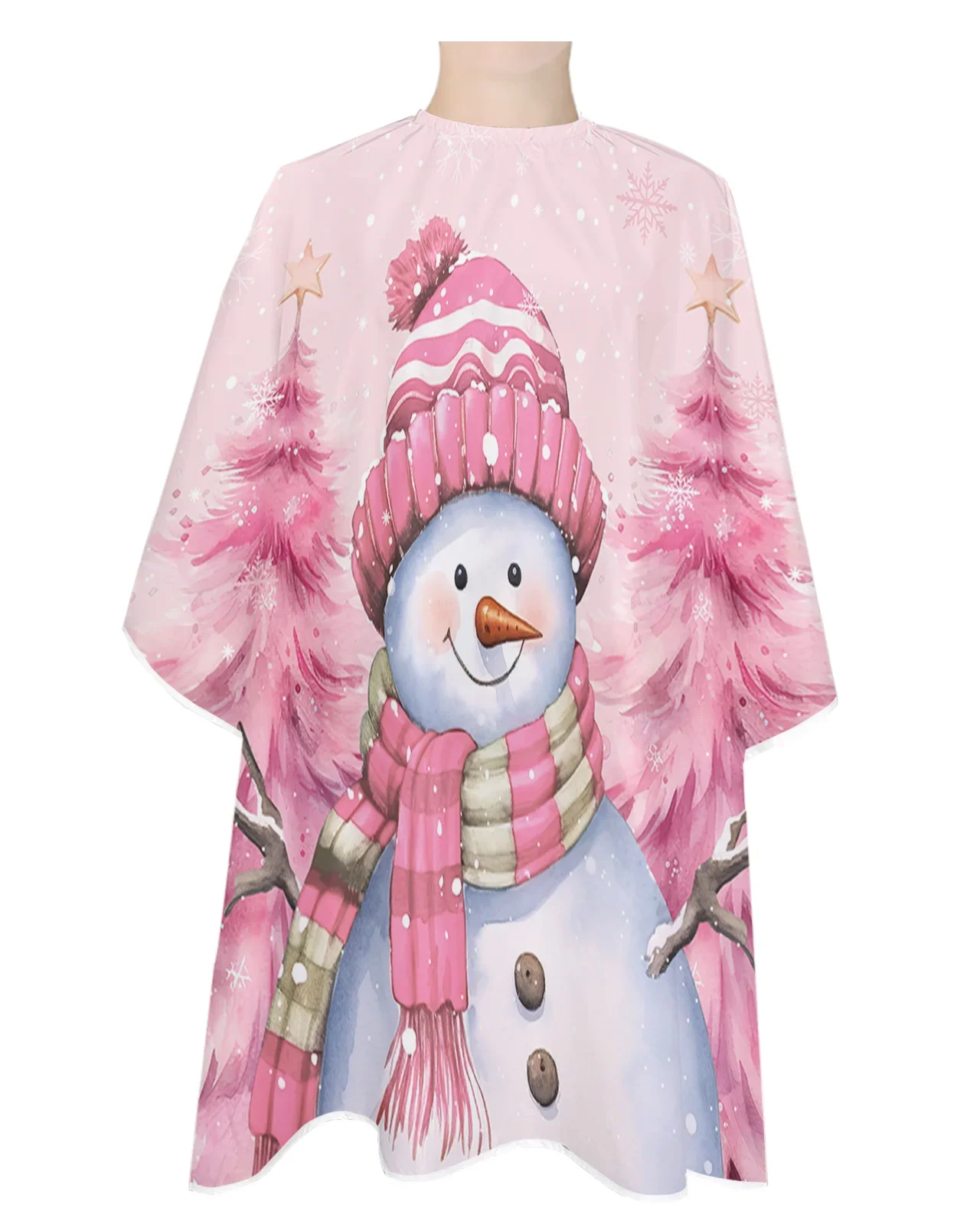 Фартук для парикмахерской водонепроницаемый с рисунком рождественской елки