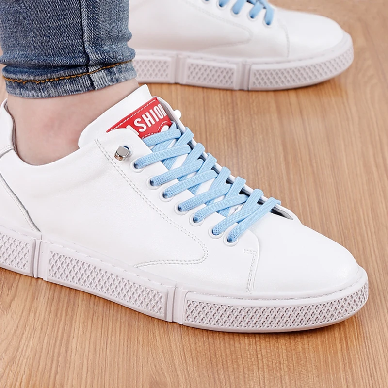 1 Pair No Tie Shoe laces Elastic Shoelaces Outdoor Leisure Sneakers Quick Safety Flat Shoelace Kids And Adult Unisex Lazy laces