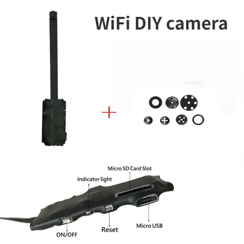 DIY 1080P HD Wi-Fi модуль камеры с крышкой объектива + монитор батареи безопасности видеокамера для наблюдения IP Cam Аудио Видео рекордер