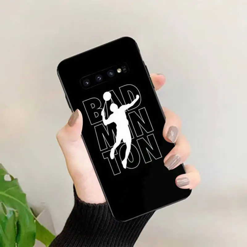 Badminton Sport Phone Case for Samsung S10 21 20 9 8 plus lite S20 UlTRA 7edge