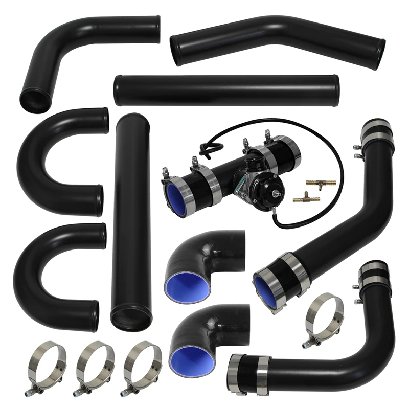 

Universal 51/57/60/63/70/76mm OD Intercoole Piping Kit with Blow Off Valve & Flange Adapter