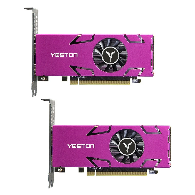 

2X Yeston RX550 4G 4HDMI 1071/6000 МГц 4G/бит/GDDR5 VGA + HDMI + DVI-D PCI-Express 3.0X8 игровая четырехэкранная карта изображения
