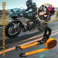 235m buckle tie down belt cargo straps for car motorcycle bike with metal buckle tow rope strong ratchet belt for luggage bag