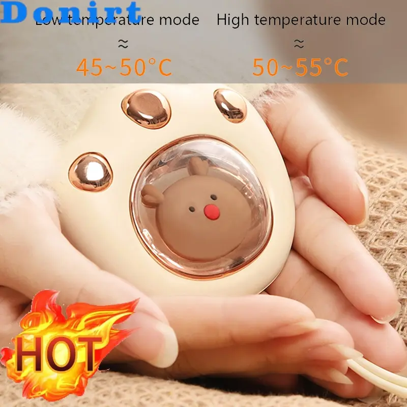 

Mini Cute Cat Claw Shaped Hand Warmer USB Rechargeable Electric Hands Heater for Winter Outdoor Traveling Hiking Use Power Bank