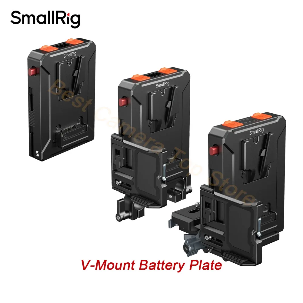 Фото Интеллектуальная V-образная пластина SmallRig для управления несколькими аккумуляторами: бесшовная замена, постоянное питание для профессиональных камер №1