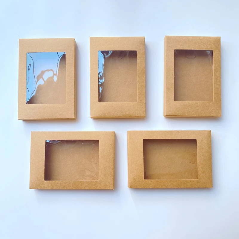 With Window Christmas Gift Box Flat Cardboard Boxes Packing For Cosmetic Cajas Carton Box Packaging Wholesale