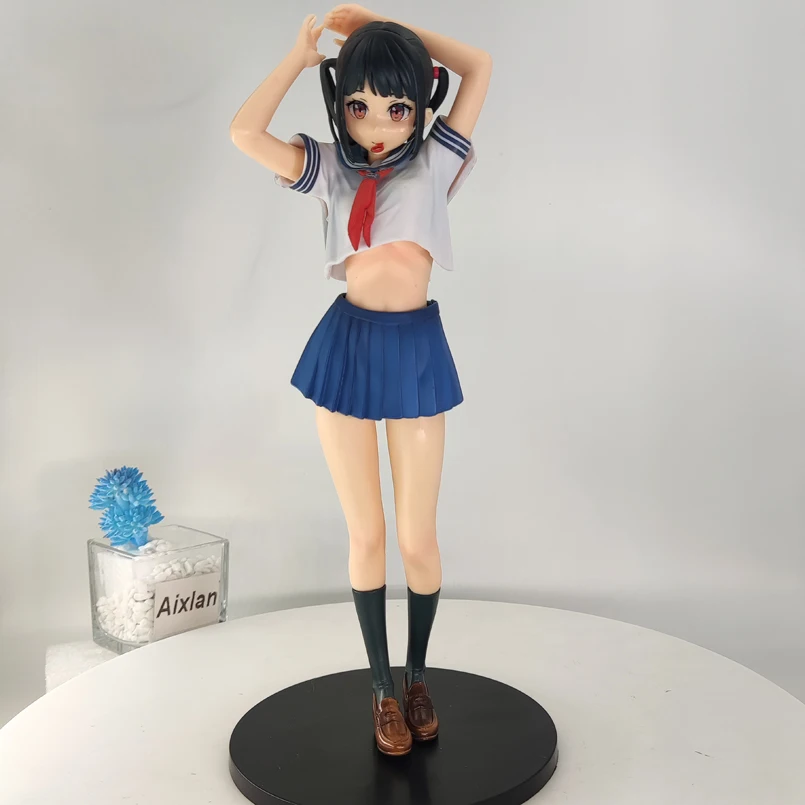 

Фигурка школьного моряка из японского аниме, 28 см, униформа школьной матросской девушки, экшн-фигурка из ПВХ, съемная Коллекционная привлекательная девушка, модель, кукла, игрушка