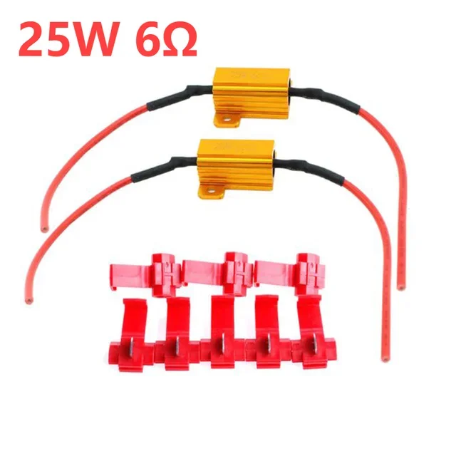 

2 Шт. Автомобильный Светодиодный Декодер Canbus 25 Вт, Нагрузочный Резистор Для Указателя Поворота