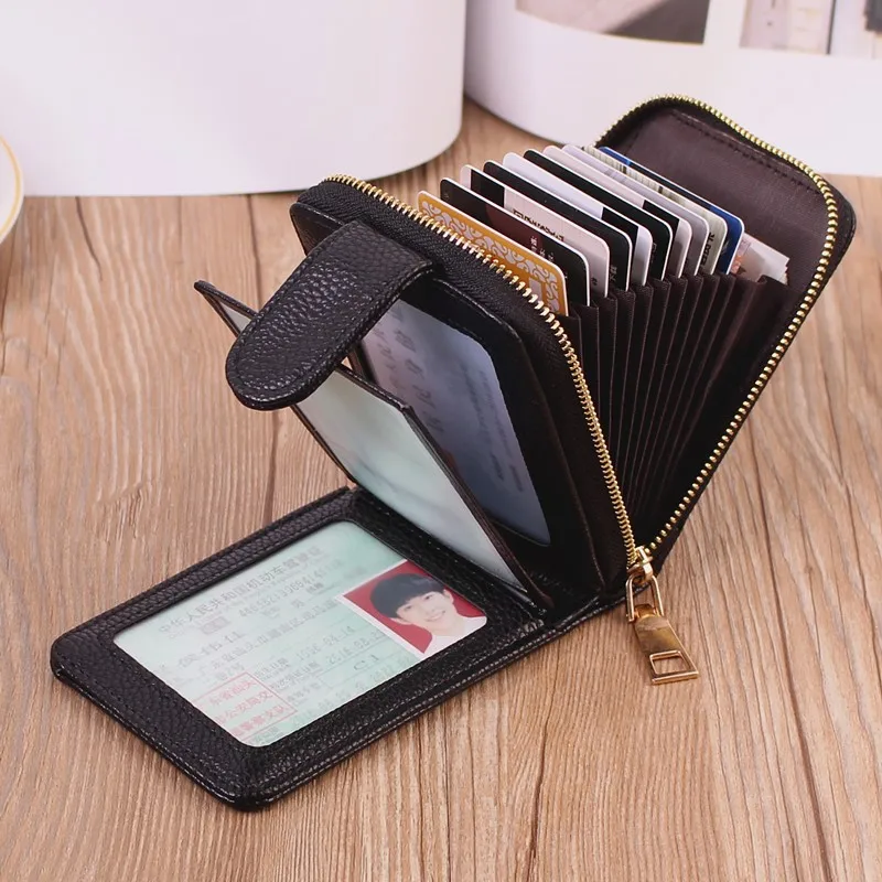

10 Card Slots Wallet new Card Bag Credit Card Holder Driver License Holder Leather Pattern Wallet Women Purse Multi Card Slots