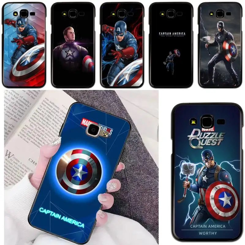 

Marvel Captain America Phone Case For Samsung Galaxy J200 J2 Prime J2 Pro J6 2018 J250 J4 Plus J415 J5 Prime J7