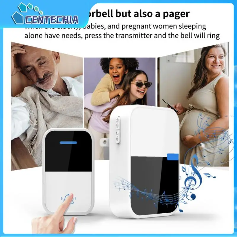 

Самообеспечивающийся бытовой дверной звонок, штепсельная вилка стандарта США, ЕС, Великобритании, бесплатные наклейки, пульт дистанционно...