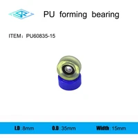 the manufacturer supplies polyurethane forming bearing pu60835 15rubber coated pulley 8mm35mm15mm