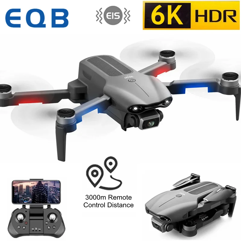 

Professional 4K 6K GPS Drone EIS Self Stabilization Camera RC Control Distance 3KM Quadcopter 5G WIFI FPV Mini Profesional Dron