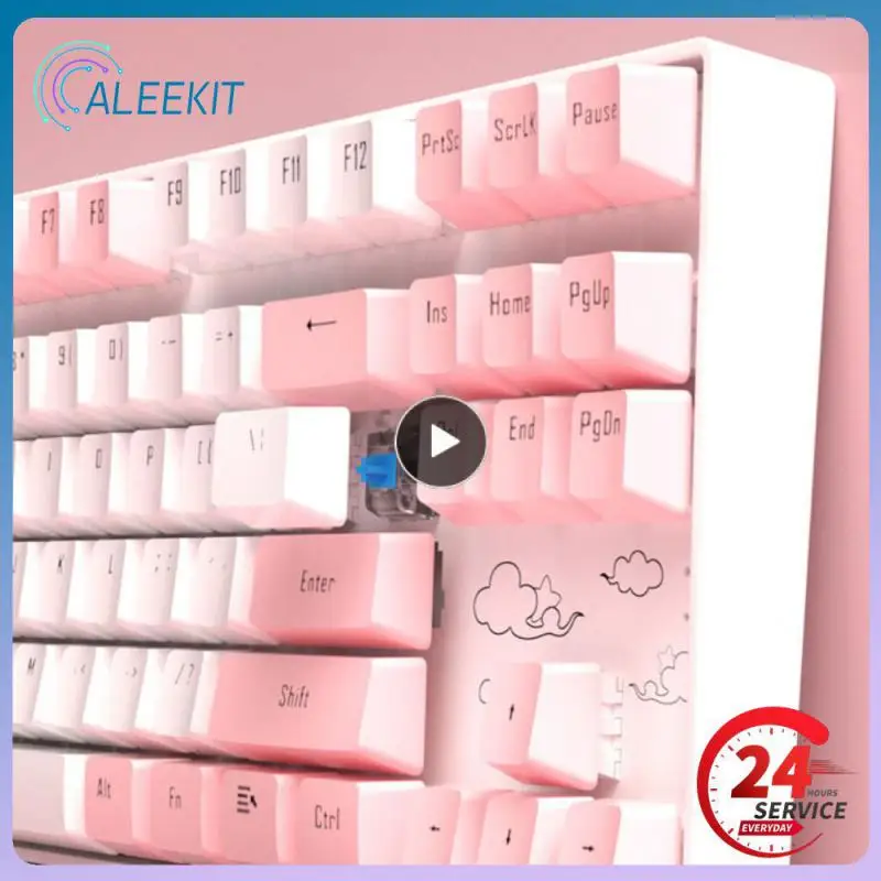 

Light Effect Keyboard Wireless Mouse 87 (key) Long Endurance Metal Universal Keyboard Game Keyboards Durable Home Keyboard