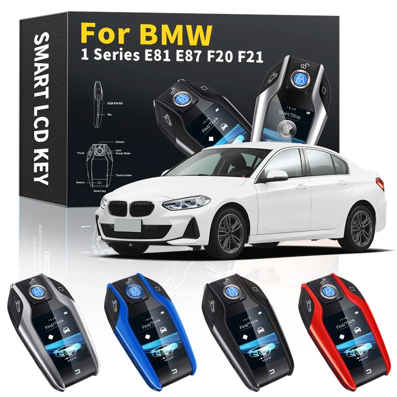 

For BMW 1 Series E81 E87 F20 F21 Keyles Entry Remote Car Key Modified Smart LCD 1994 1995 1998 2000 2002 2004 2008 2009-2022