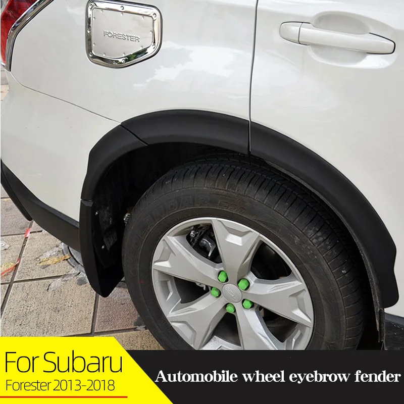 

Car Wheel Eyebrow Fender Mud Flaps For Subaru Forester 2013-2018 Plastic Splash Guards Mudguards Exterior Accessories