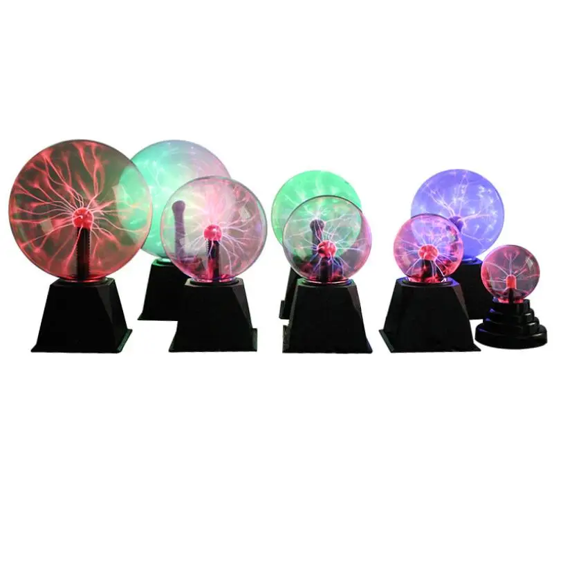 Novelty Magic Crystal Plasma Ball Touch Multiple Sizes 220V LED Night Light Child Birthday Christmas Kids Decor Gift Light