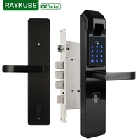 raykube biometric fingerprint door lock intelligent electronic lock fingerprint verification with password rfid unlock r fz3