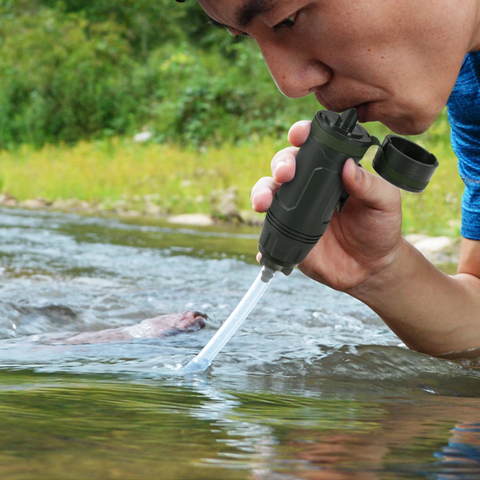 

Lightweight Portable Water Filter Lightweight Portable Water Purifier Water Filter For Hiking Camping Travel Removal Of 99.999