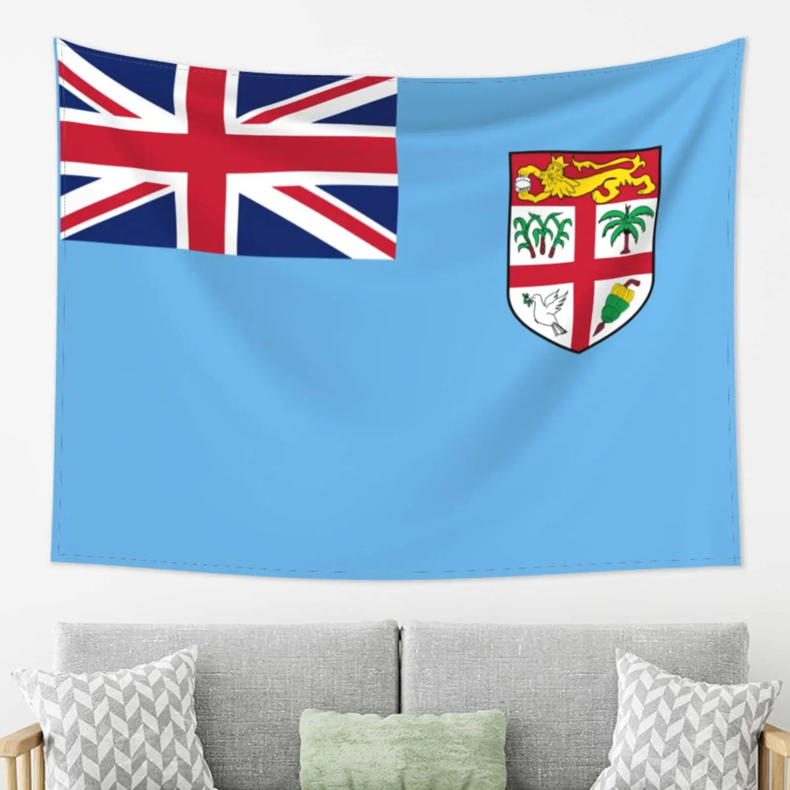 

Fiji Flag Tapestry Wall Hanging Tapestries Home Decor Bedroom Sofa Blanket