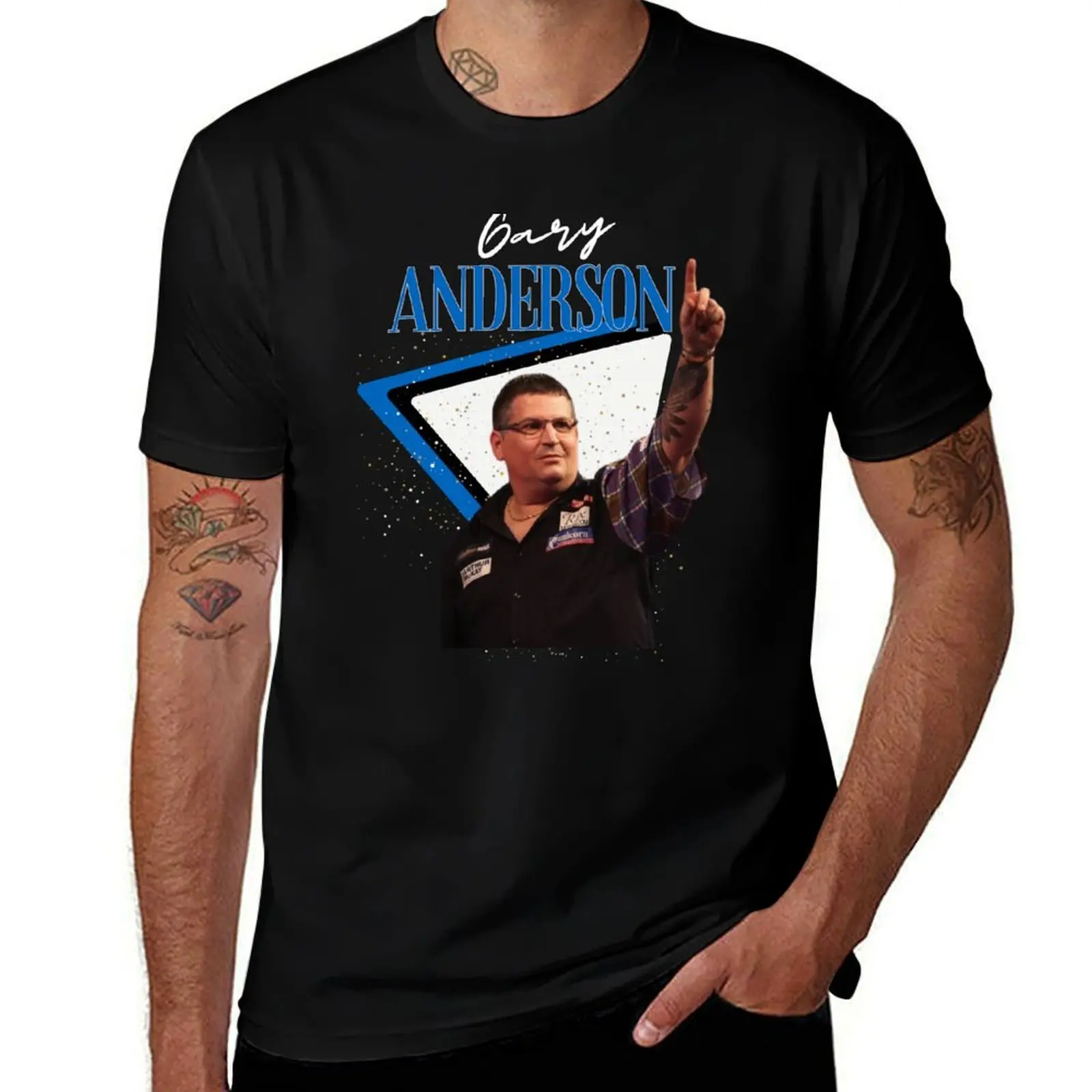 Фото Футболка Gary Anderson Darts PDC 2022 - Ian White, командная футболка Gary Anderson Darts, эластичная ткань, комфортная футболка. №1