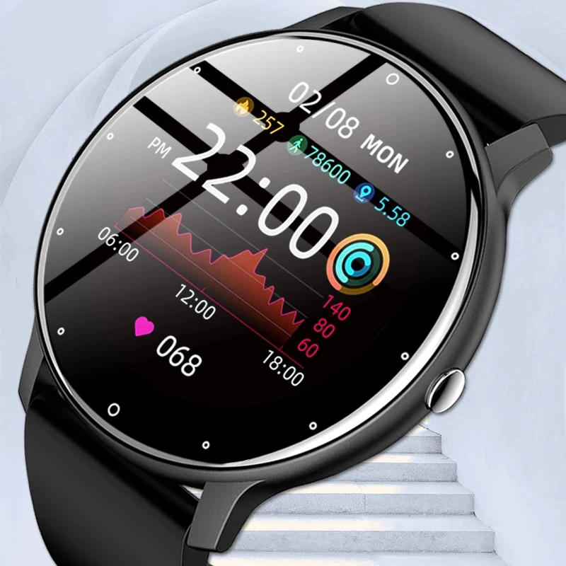 

2022 Fashion Smart Watch Men Fitness Bracelet Heart Rate Blood Pressure Monitoring Sports Tracker Smartwatch Gift for Women+Box