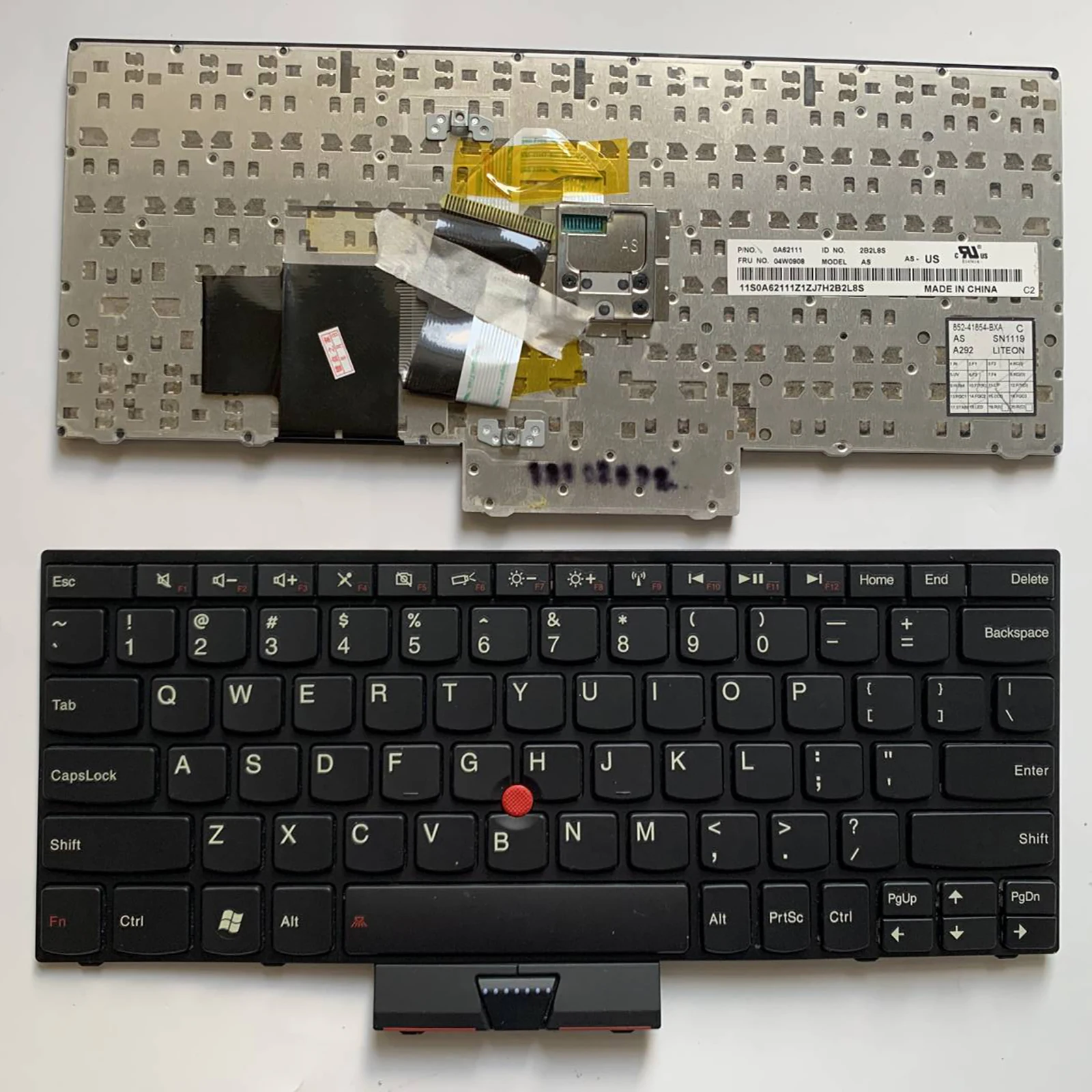 Фото Клавиатура ноутбука, американская раскладка для Lenovo Thinkpad E145 E220 X121e X130e X131e E130 №2