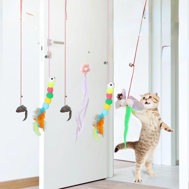 

Игрушка-котенок, липкая кошка, дразнящая Подвесные качели, игрушка для кошки, аксессуары для двери, кошка, диск, веревка, длинная веревка, дразнящая игрушку, кошка, домашнее животное, эластичная