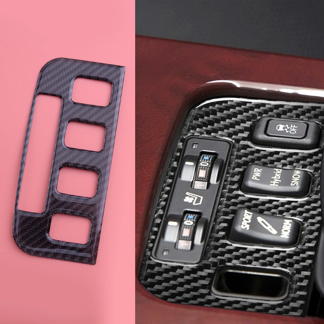 

Car Front Seat Control Cover Trim Carbon Fiber Fit for Lexus GS300 GS350 GS430 GS450h GS460 2006 2007 2008 2009 2010 2011