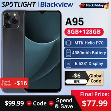 【World Premiere】Global Version Blackview A95 8GB+128GB 6.5" Display MTK Helio P70 Octa Core 20MP Camera 4380mAh Battery