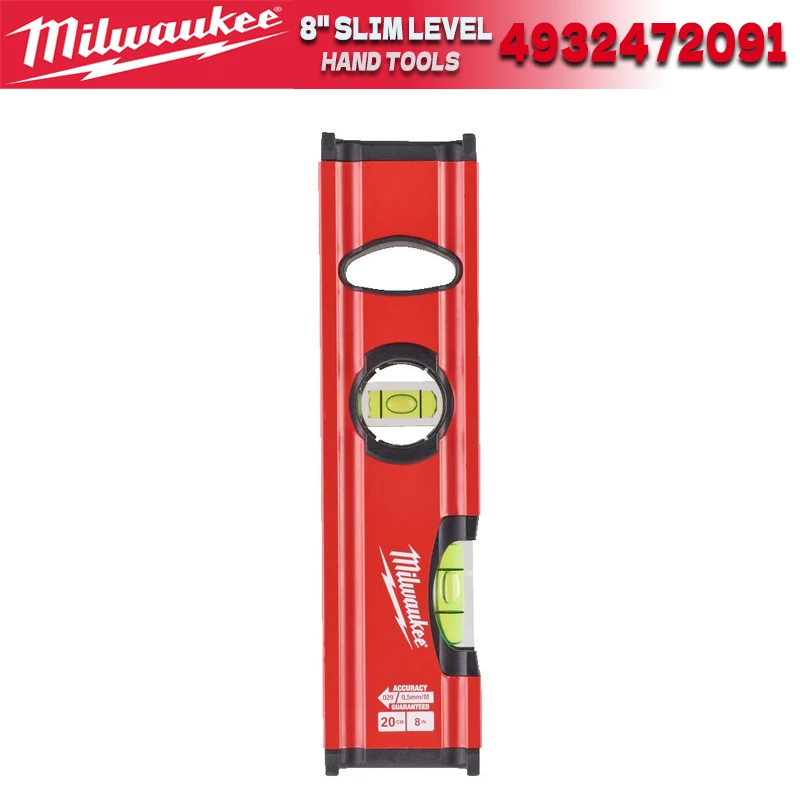 

MILWAUKEE Redstick 20 см, тонкий уровень Milwaukee, аксессуары для ручных инструментов, 8-дюймовый уровень 4932472091