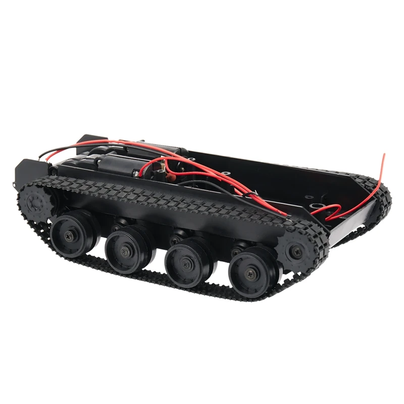 Робототехнический набор для создания автомобиля-танка Rc Tank Smart Robot Car Chassis Kit Rubber Track Crawler For Arduino 130 Motor Diy Toys Children.
