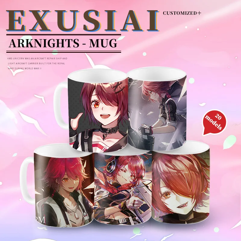 

Anime Mug Arknights Mark Cup Exusiai Ceramic Daily Drink Mug Cup