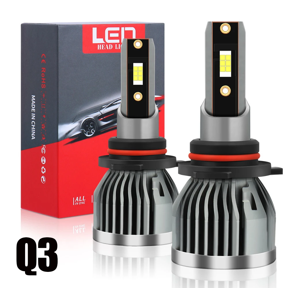 Мини-лампы для автомобильных фар H4, H7, лампы для автомобильных фар, Canbus, лампы H1, H11, HB3 9005, 9006, CSP, чипы 50 Вт, 6000 лм, K, 12 В, автомобильные фары, противотуманные фары