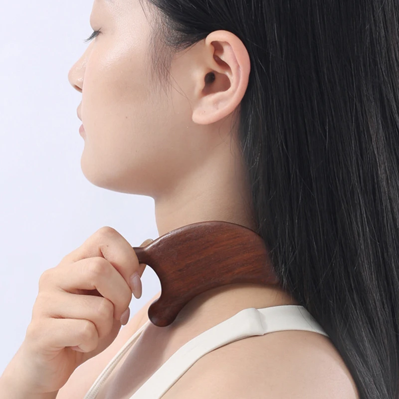 Расческа для лифтинга лица из сандалового дерева меридианный массажер глаз носа