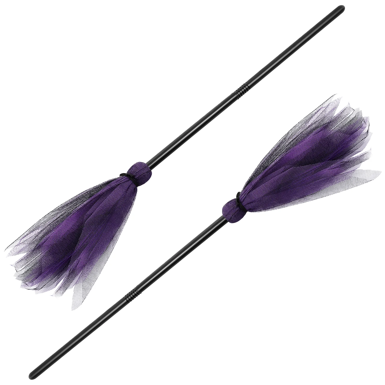 

IMIKEYA 2pcs Halloween Witches Broom Costume Decorative Props Masquerade Show Dress Up Miracle Broom Witch Broom for Feastival