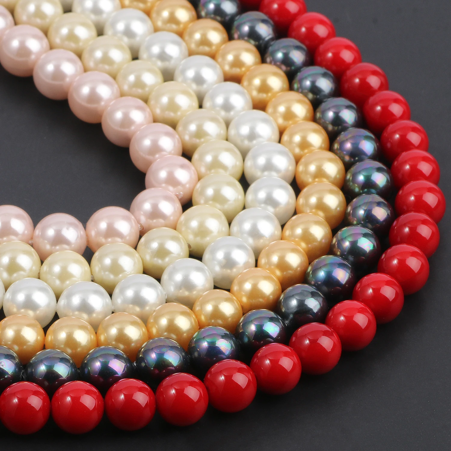 

Colorful Mother of Pearls Shell Beads for Jewelry Making DIY Bracelet Earrings Accessories 6 8 10mm Round Loose Spacer Beads