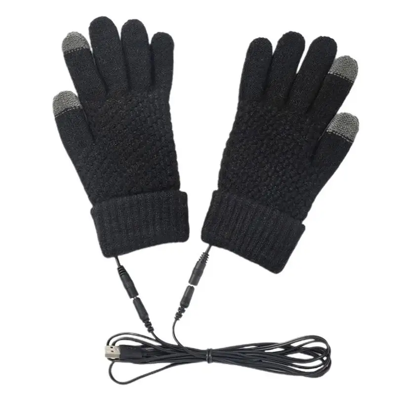 

Heated Gloves Screen Touchable Electric Gloves With Built In Heating Sheet Reliable USB Charging Electric Bike Gloves For Winter