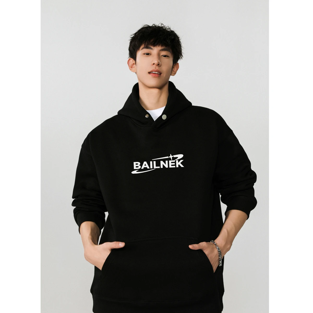 Мужская толстовка GIOIO однотонная повседневная без железа новые весенние модные