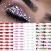 3d color acrylic drill sticker temporary tattoo stickers for face between eyebrows nail art decoration for kids masquerade diy