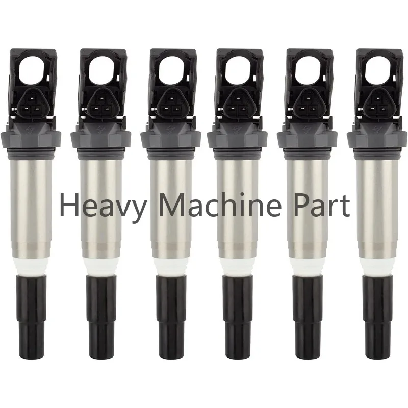 

6 шт. катушка зажигания 0221504470 12138616153 12137594937 12138657273 12137562744 Совместима с BMW 325i 335i 328i 530i 650i X3 M3