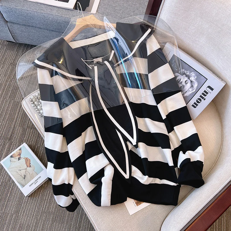 Модный новый женский пуловер на осень и зиму свободный Универсальный свитер